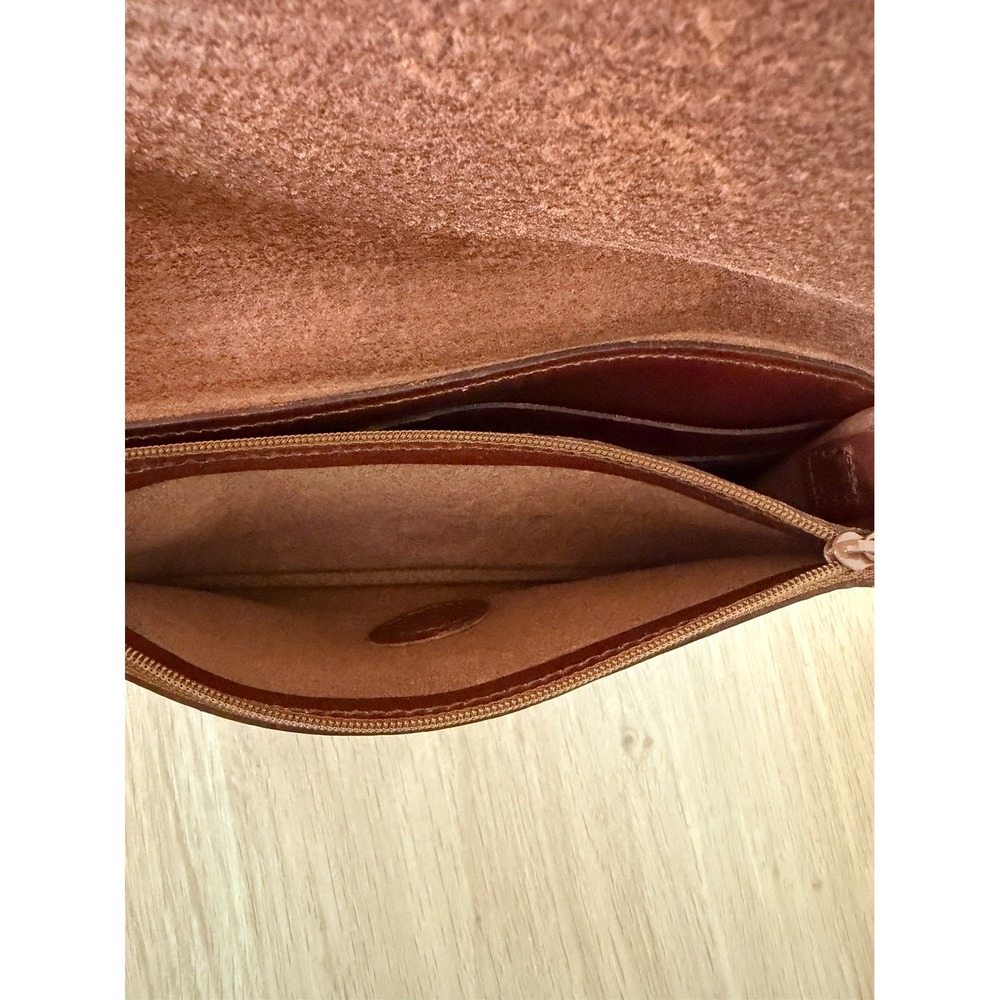 Nisolo Cleo Convertible Crossbody Clutch Bag Brandy Woven Leather Boho Western - Picture 10 of 14